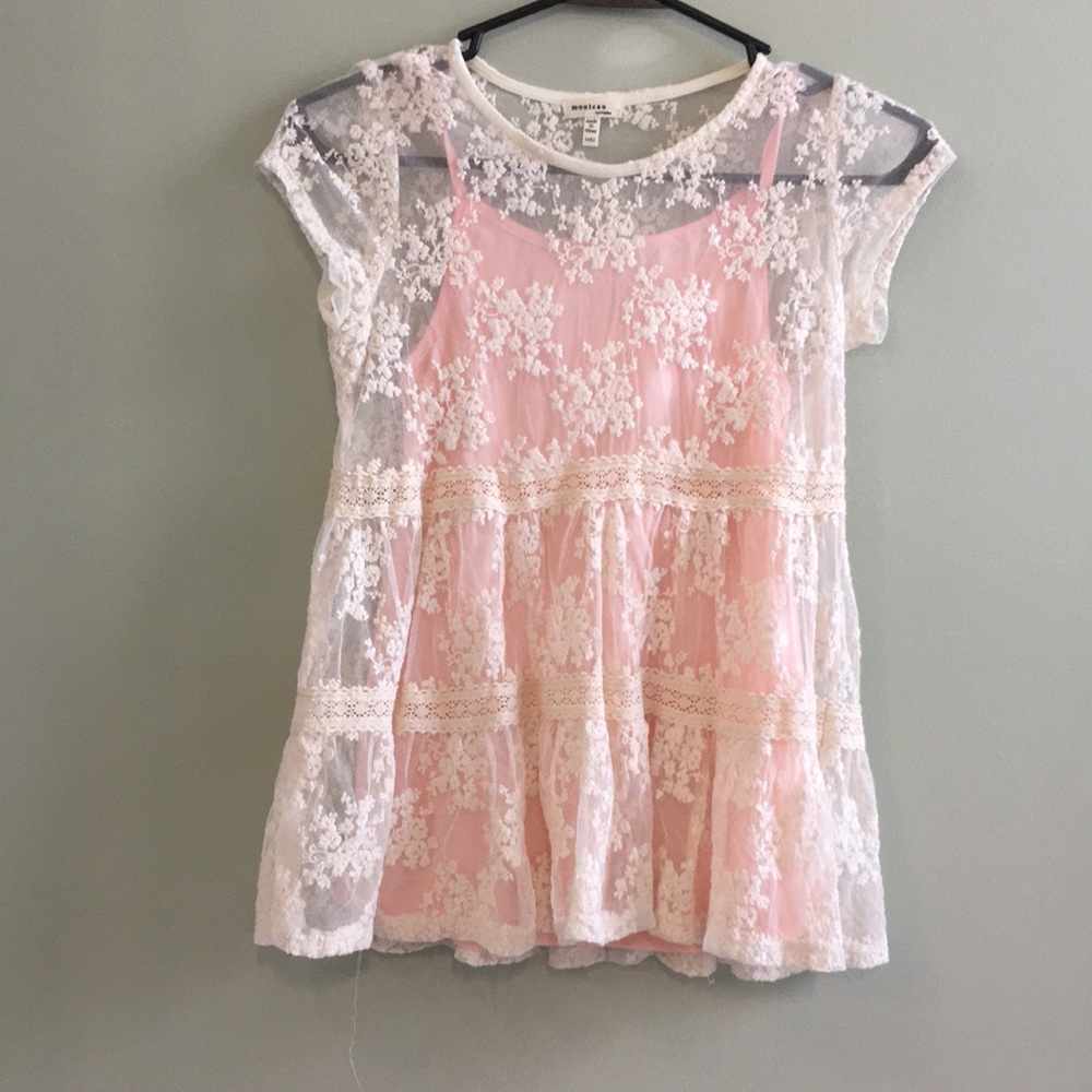 Absolutely gorgeous tang top net shirt